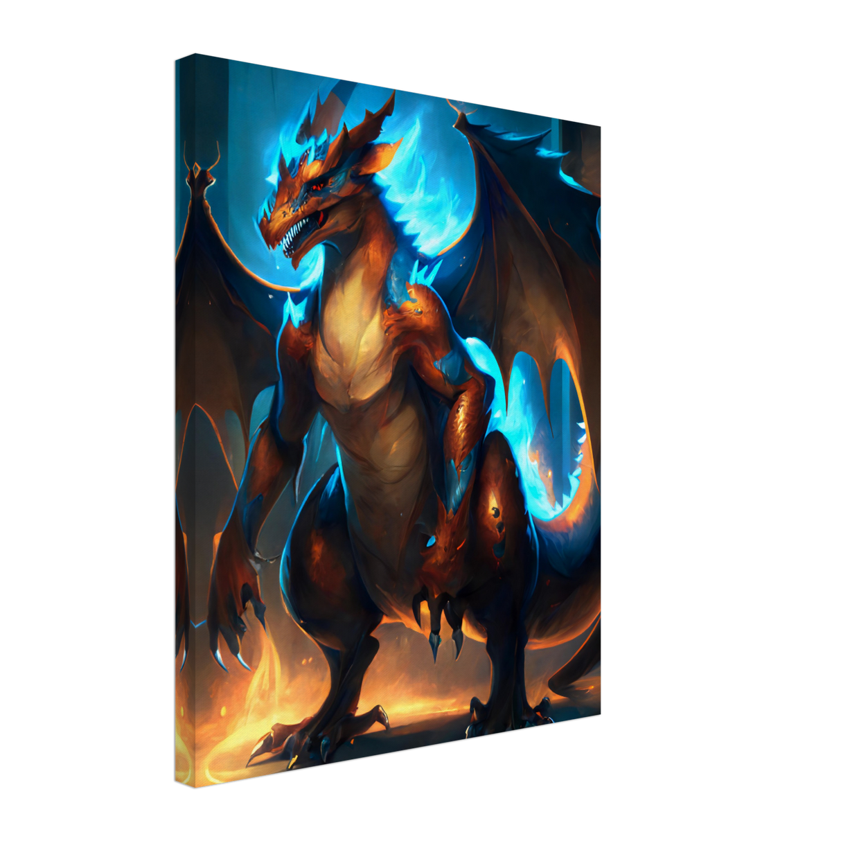 Charizard's Reign Canvas Print - WallLumi Canvases