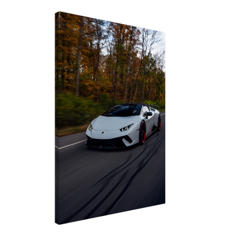 Autumnal Lamborghini Canvas Print - WallLumi Canvases