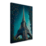 Pointillist Eiffel Canvas Print - WallLumi Canvases