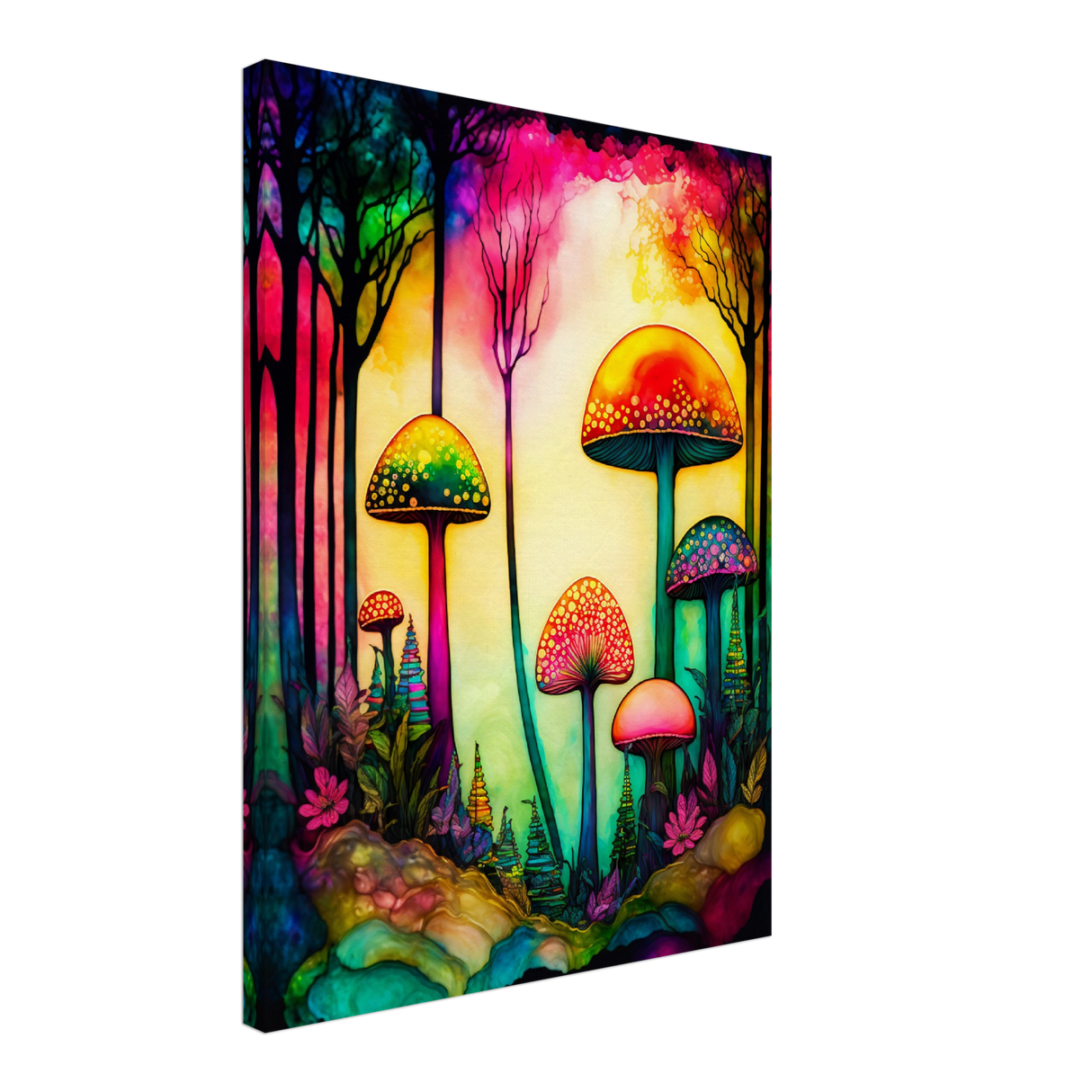 Psychedelic Fungi Canvas Print - WallLumi Canvases