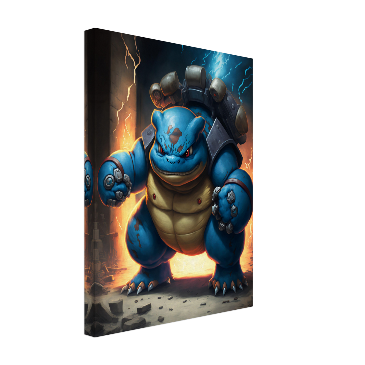 Mega Power: Blastoise Canvas Print - WallLumi Canvases