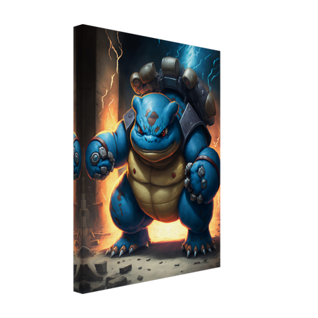 Mega Power: Blastoise Canvas Print - WallLumi Canvases