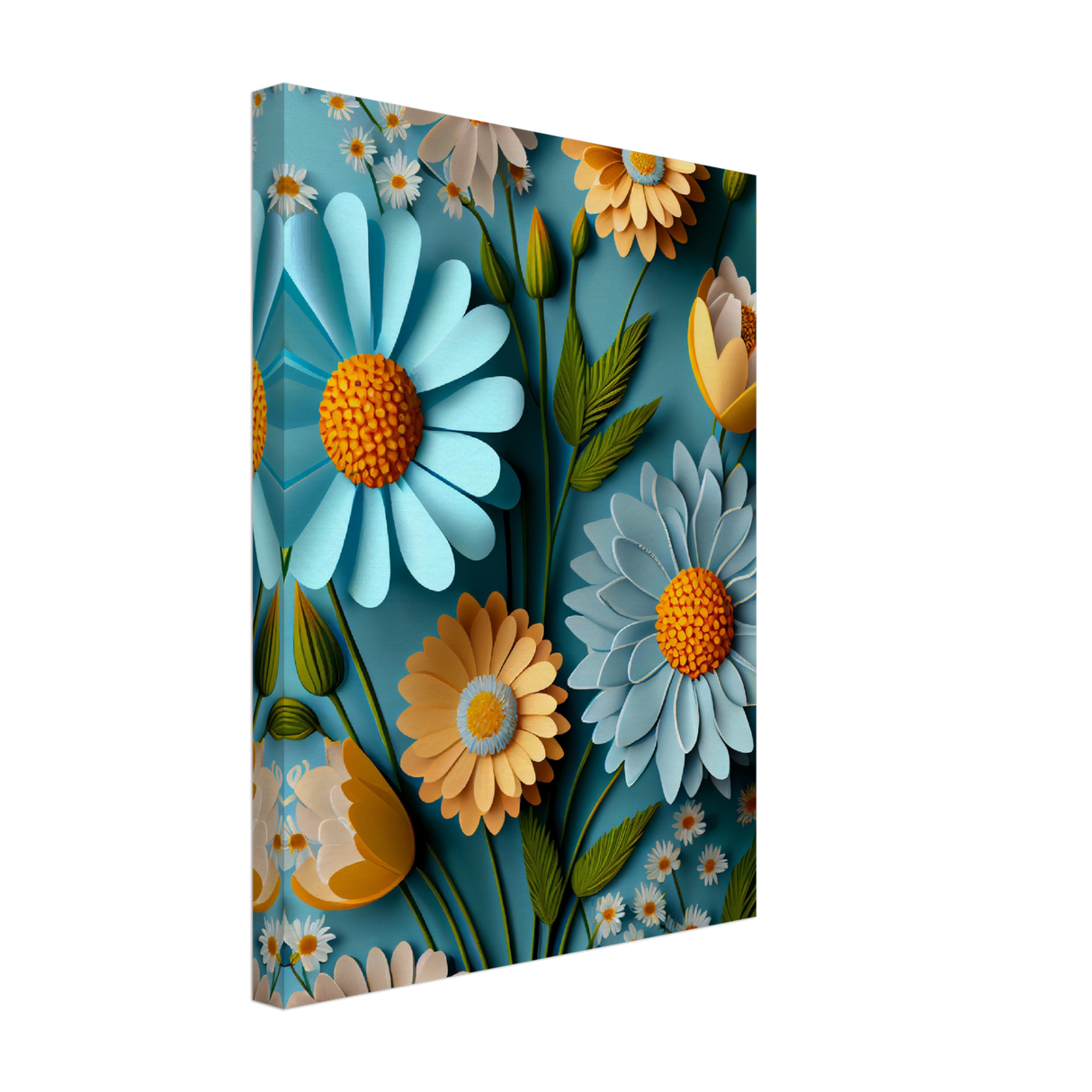 Blooming Daisies Canvas Print - WallLumi Canvases