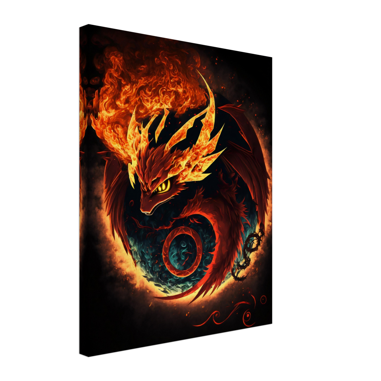 Fire Type Evolution Canvas Print - WallLumi Canvases