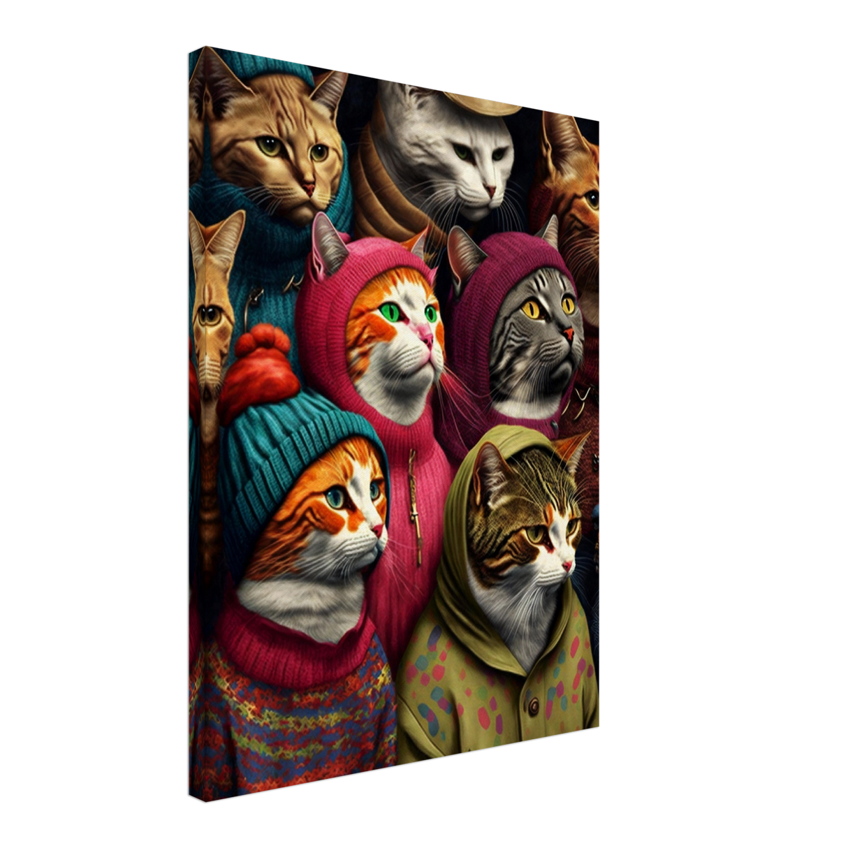 Cat People Canvas Print - WallLumi Canvases