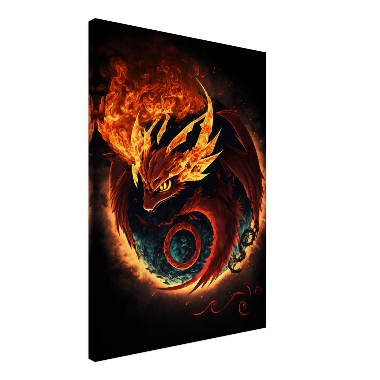 Fire Type Evolution Canvas Print - WallLumi Canvases