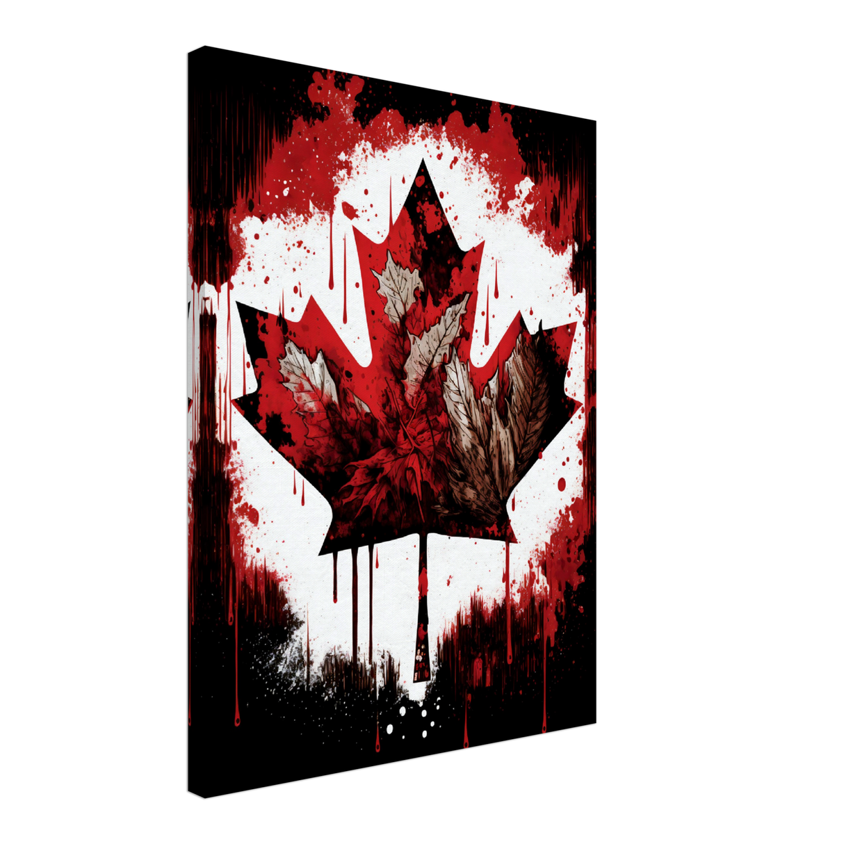 Canadian Maple Leaf Canvas Print - WallLumi Canvases