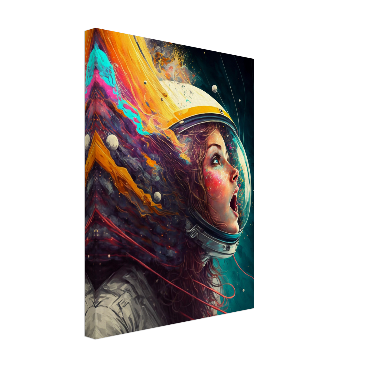 Cosmic Explosion of Color Canvas Print - WallLumi Canvases