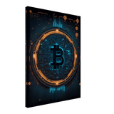 Cyber Currency BTC Canvas Print - WallLumi Canvases