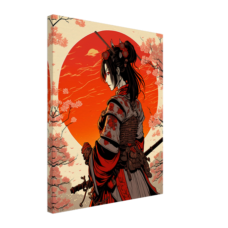 Samurai Serenity Canvas Print - WallLumi Canvases