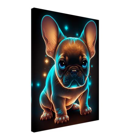 Luminous Frenchie Canvas Print - WallLumi Canvases