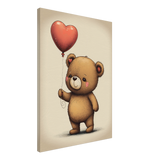 Teddy's Love Canvas Print - WallLumi Canvases