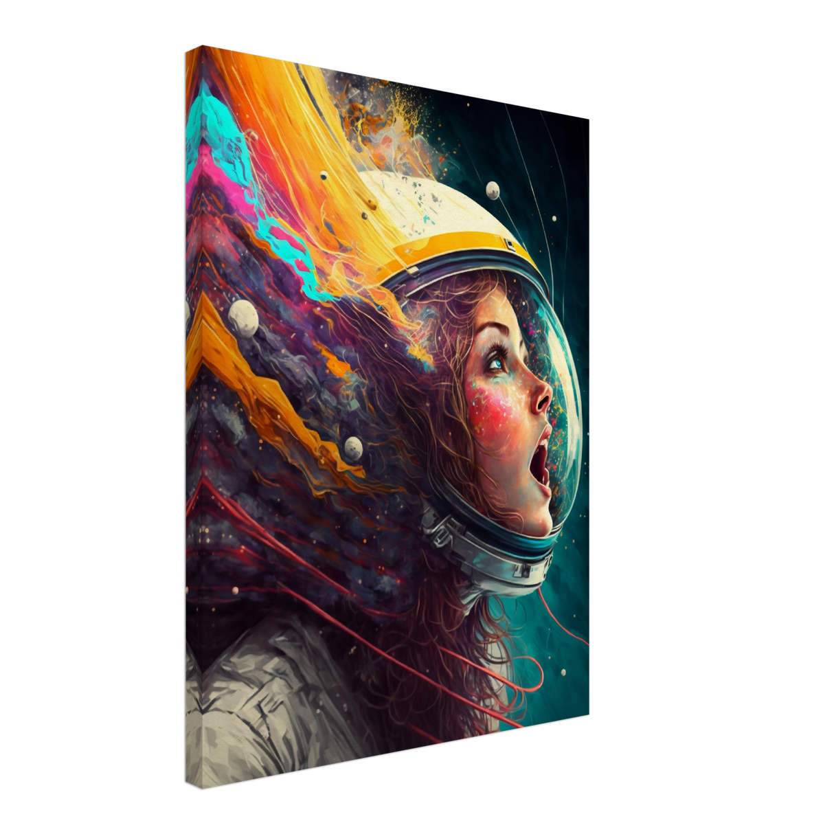 Cosmic Explosion of Color Canvas Print - WallLumi Canvases