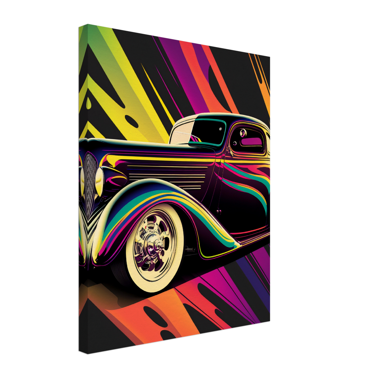 Pop Ride Retro Canvas Print - WallLumi Canvases