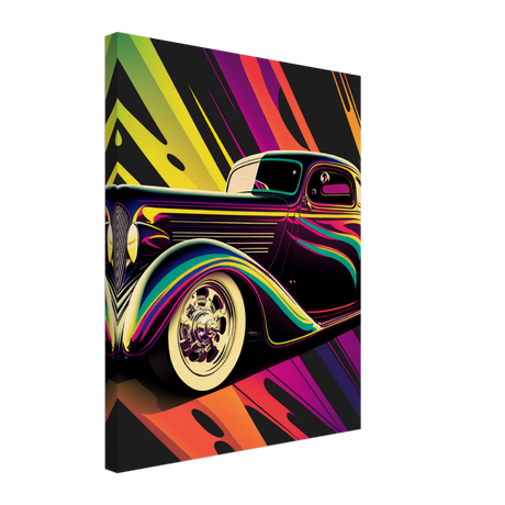 Pop Ride Retro Canvas Print - WallLumi Canvases