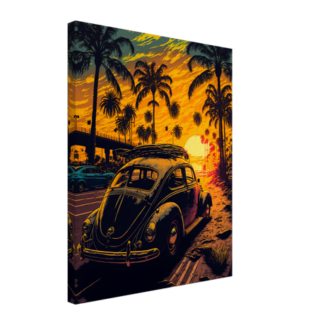 VW Beetle Sunset - WallLumi