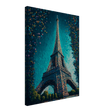 Pointillist Eiffel Canvas Print - WallLumi Canvases