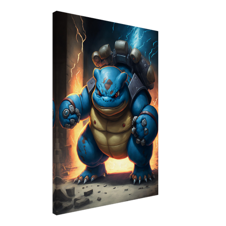 Mega Power: Blastoise Canvas Print - WallLumi Canvases