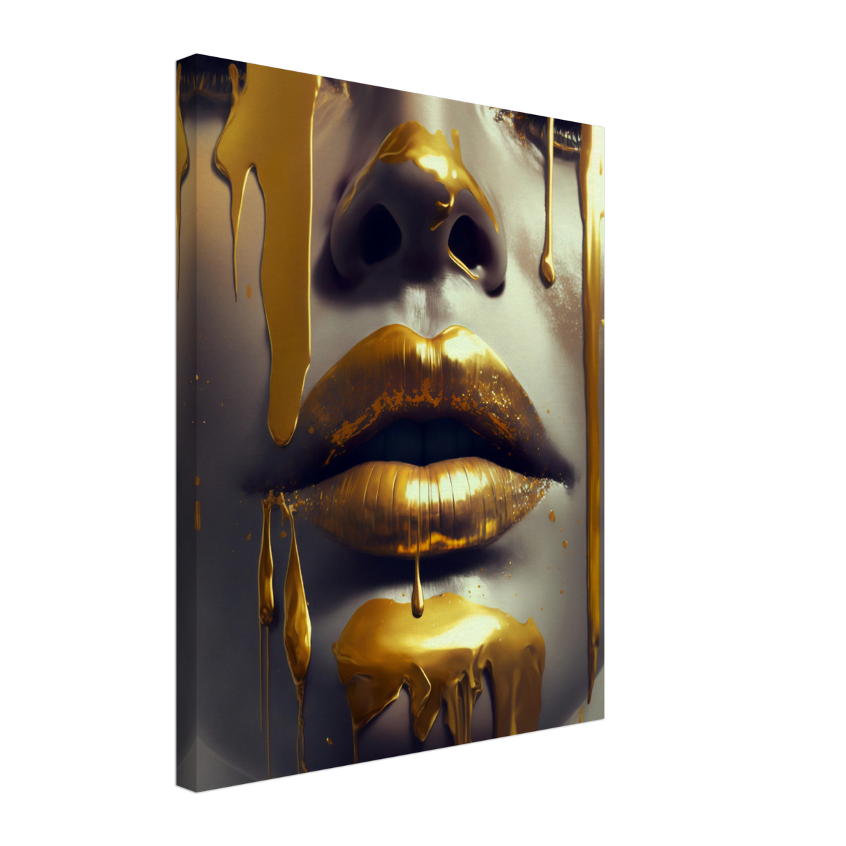 Golden Beauty Canvas Print - WallLumi Canvases