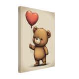 Teddy's Love Canvas Print - WallLumi Canvases