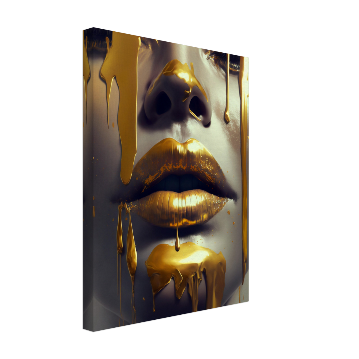 Golden Beauty Canvas Print - WallLumi Canvases