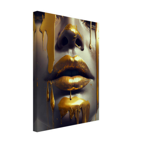 Golden Beauty Canvas Print - WallLumi Canvases